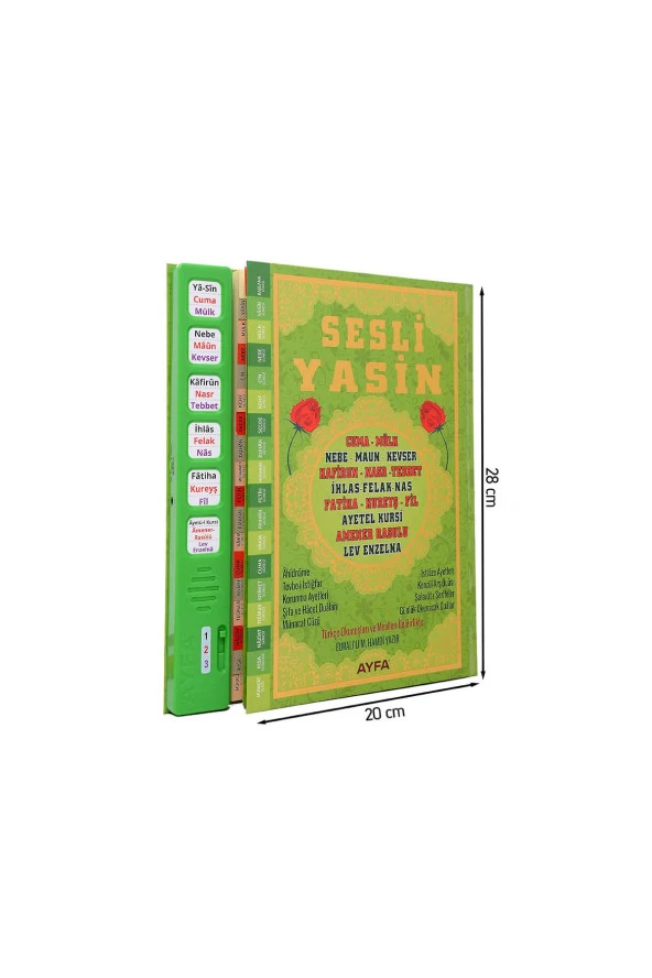 Sesli Yasini Şerif - Rahle Boy - 224 Sayfa - Yeşil Renkli - Ayfa Yayınevi