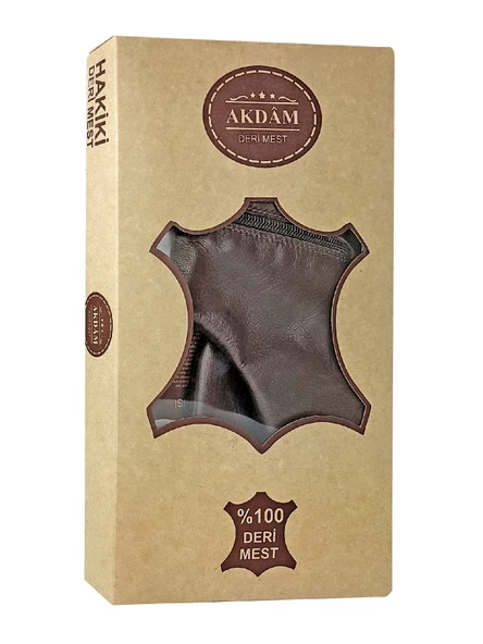 Hakiki Doğal Dana Derisi Mest - Lastikli, Soğuk Geçirmez - Kahverengi - 3