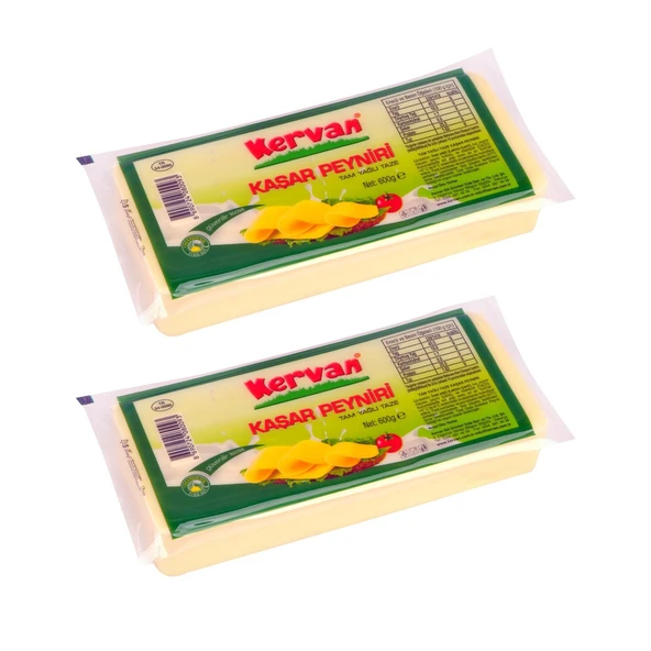 Kervan Kaşar Peyniri 600 gr 2 li - 1