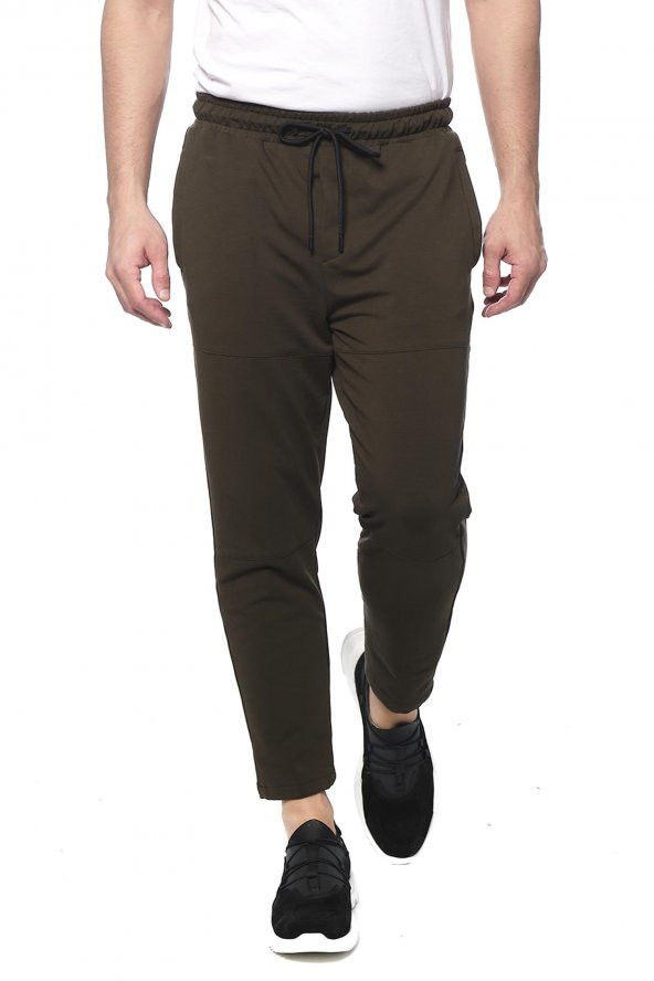 Erkek Slim Fit Beli Lastikli Bağcıklı Spor Jogger Pantolon - 3