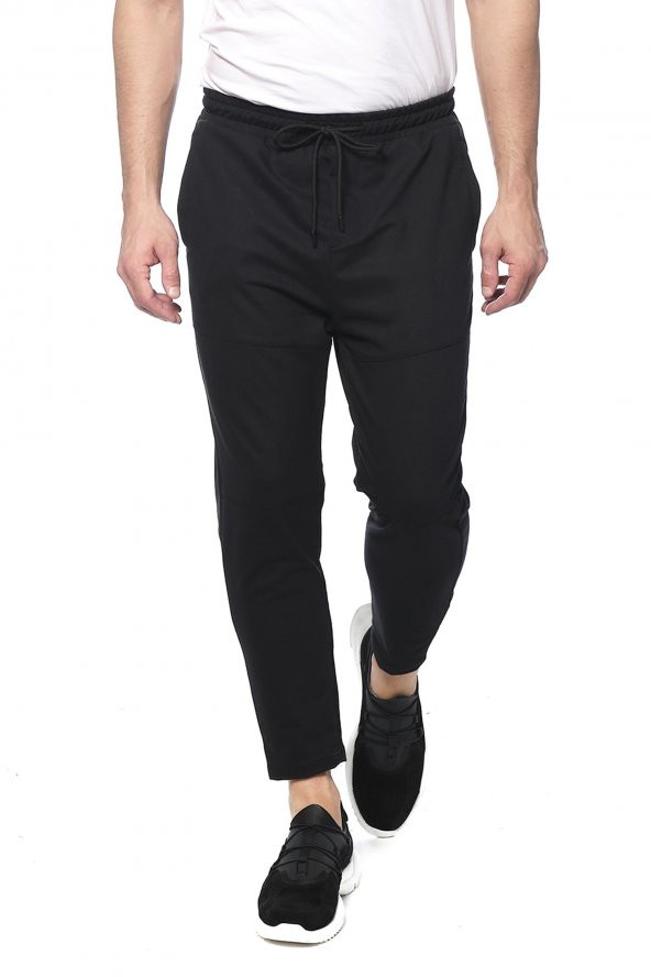 Erkek Slim Fit Beli Lastikli Bağcıklı Spor Jogger Pantolon - 7