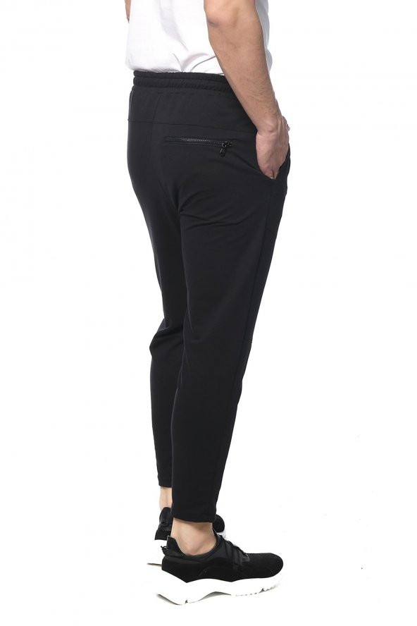 Erkek Slim Fit Beli Lastikli Bağcıklı Spor Jogger Pantolon - 8