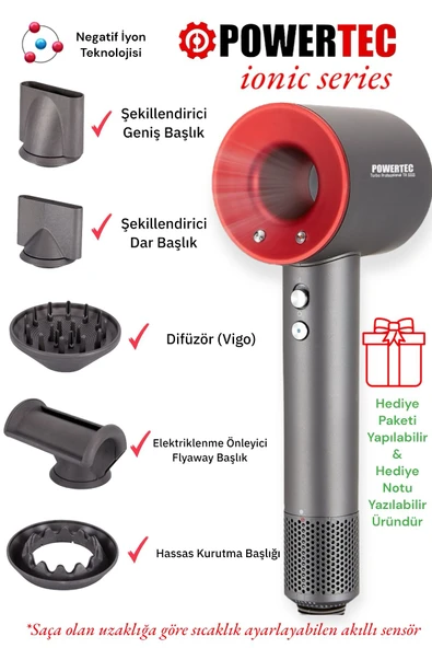 Powertec TR-3333 Plazma 2400 W Saç Kurutma Makinesi ürün görseli 1