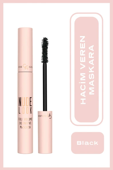GOLDEN ROSE Nude Look Full Volume Definitive Mascara - Black - Hacim Veren Maskara - 8691190967482
