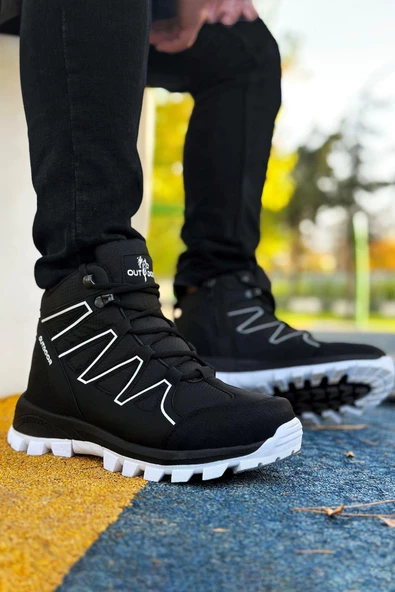 Big King Siyah Beyaz Street Erkek Outdoor Trekking Bot - 2