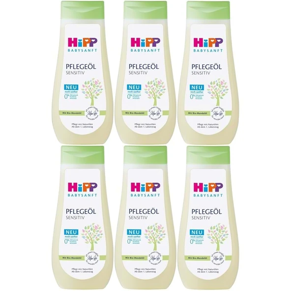 Hipp Babysanft Bebek Bakım Yağı/Pelegeöl Sensıtıv 200ML (6 Lı Set) ürün görseli