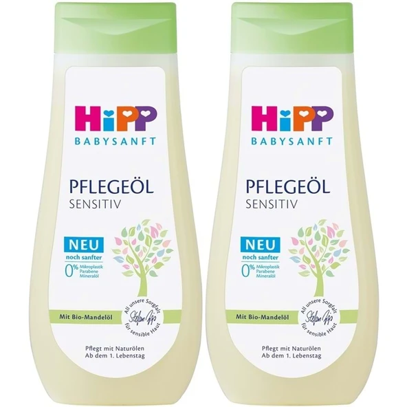 Hipp Babysanft Bebek Bakım Yağı/Pelegeöl Sensıtıv 200ML (2 Li Set) - 1