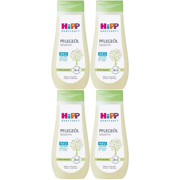 Hipp Babysanft Bebek Bakım Yağı/Pelegeöl Sensıtıv 200ML (4 Lü Set) ürün görseli 1
