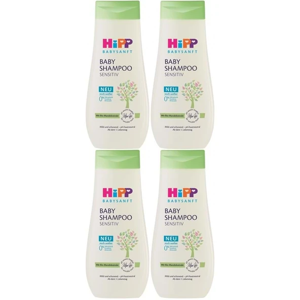 Hipp Babysanft Bebek Şampuanı (Baby Shanmpoo) Sensıtıv 200ML (4 Lü Set) ürün görseli