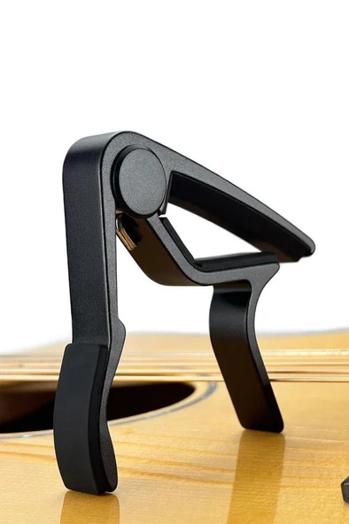 Lastvoice LCT-90BK Gitar Capo Metal Kapo Kaliteli 5 Adet Pena Hediye - Resim 2