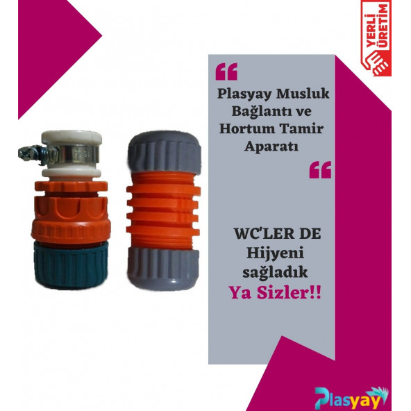 Plasyay Kelepçeli Musluk Bağlantı ve Hortum Tamir Aparatı