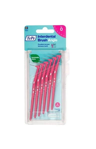 Tepe Angle Pembe 0.4 mm 6'lı Arayüz Fırçası