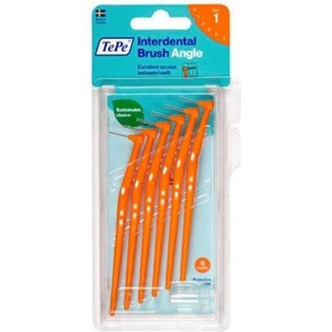 Tepe Angle T118 Turuncu 0.45 mm 6'lı Arayüz Diş Fırçası