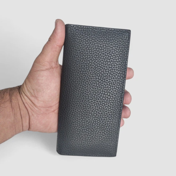 Lederax Telefon Bölmeli Mıknatıslı Portföy Kartlık Uzun Cüzdan LD505 - Resim 8