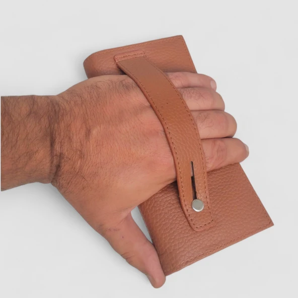 Lederax Telefon Bölmeli Mıknatıslı Portföy Kartlık Uzun Cüzdan LD505 - Resim 10