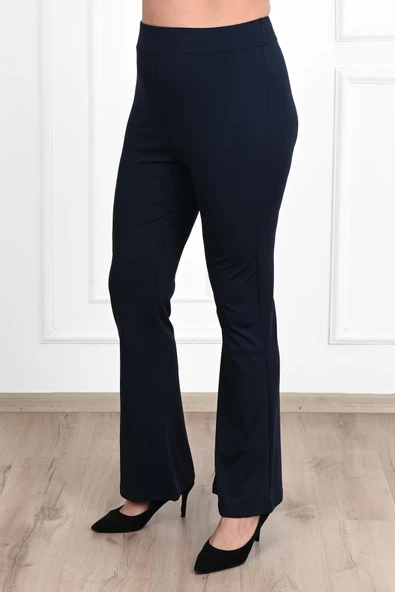 Kadın Büyük Beden İspanyol Paça Tayt 6162-23 - 12