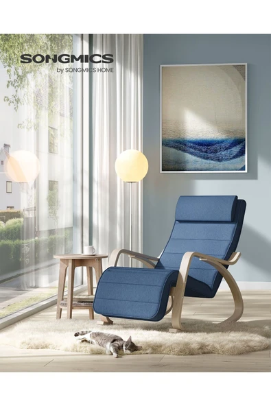 LYY010Q01 Huş Ağacı Ahşap Sallanan Sandalye - Resim 2