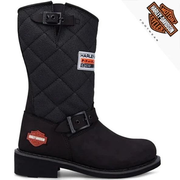 Harley Davidson 025G100071 Laconıa 644 Deri Kısa Kadın Çizme - Resim 3
