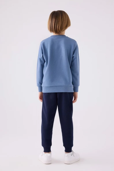 Rolypoly Erkek Çocuk Mavi Uzun Kol Pijaam Takım 3447 - Resim 3