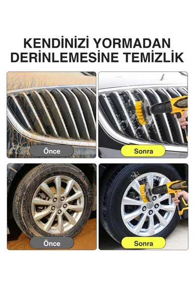 4'lü Matkap Ucuna Takılan Temizlik Fırça Seti - 6