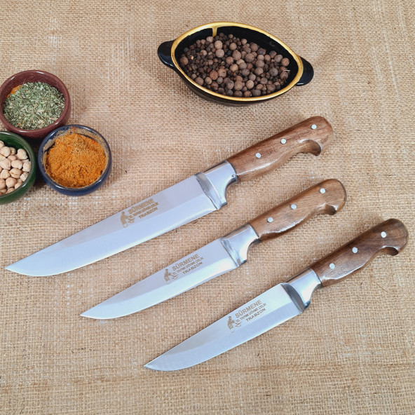 LAZBİSA - Sürmene Mutfak Bıçak Seti ( 0-1-2 )