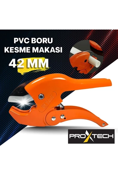 Profesyonel Keskin PVC-PPR Plastik Boru Kesme Makası  42mm - 4