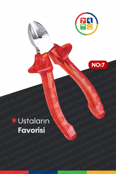 PRO Kalite Kırmızı Şeffaf No7 Pense Kargaburun Yankeski A6 Musluk Boru Anahtarı Fort Pense Set - 5