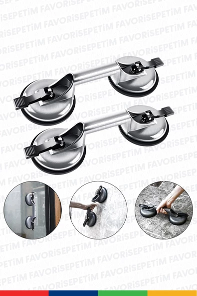 Premium Yüksek Kalite Cam Fayans Kaldırma Metal Alüminyum ikili Cam Fayans Taşıma Vantuz - Resim 6