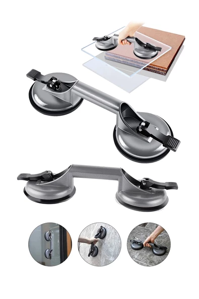 Premium Yüksek Kalite Cam Fayans Kaldırma Metal Alüminyum ikili Cam Fayans Taşıma Vantuz