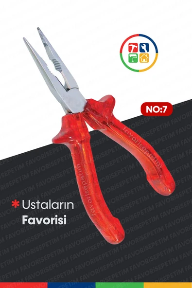 PRO Kalite Kırmızı Şeffaf No7 Pense Kargaburun Yankeski A6 Musluk Boru Anahtarı Fort Pense Set - 4