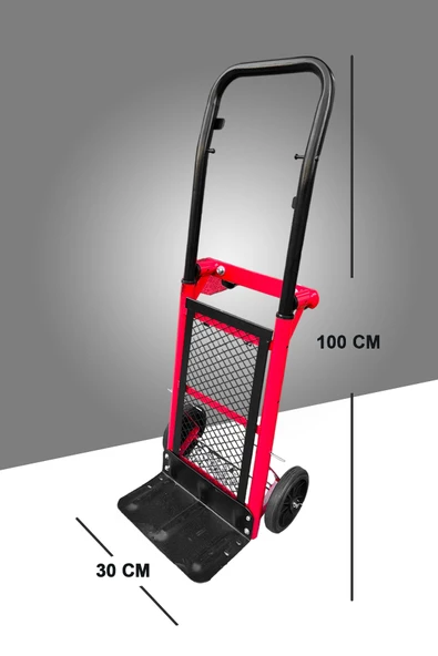 Pratik Genel Kuklanım Yükseklik Ayarlı Çok Amaçlı El Arabası Yük Taşıma Arabası - Resim 4