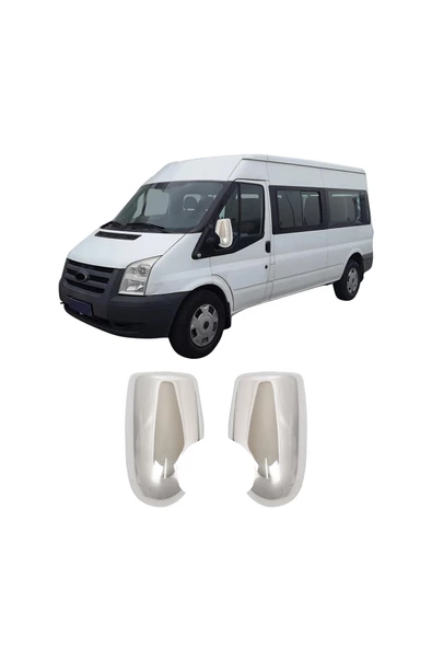 Ford Transit Uyumlu 2003-2013 Krom Ayna Kapağı 2 Parça Paslanmaz Çelik