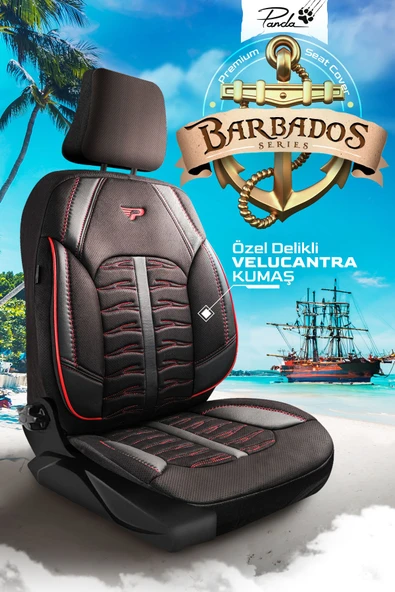 Panda Kılıf PANDA BARBADOS SERİSİ ALKANTRA KUMAŞ OTO KOLTUK KILIFI - TAM SET - 2