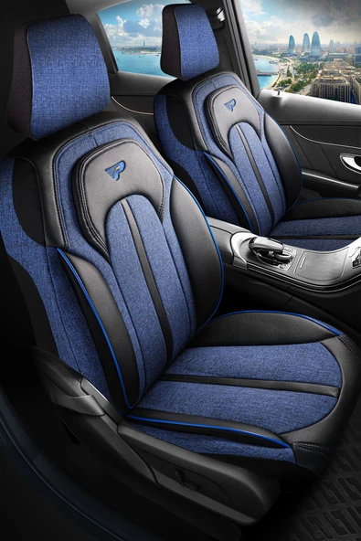 Panda Kılıf Panda Sevılla Serısı Keten Kumaş Oto Koltuk Kılıfı - Tam Set - 9