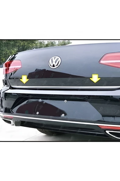 Volkswagen Passat B8.5 Uyumlu 2015 Ve Üzeri Krom Bagaj Alt Çıtası Paslanmaz Çelik