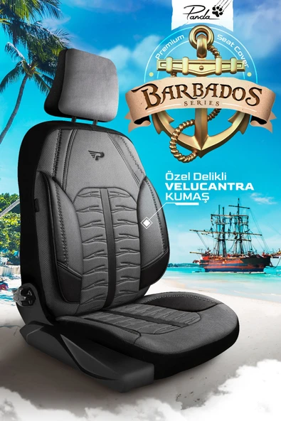Panda Kılıf PANDA BARBADOS SERİSİ ALKANTRA KUMAŞ OTO KOLTUK KILIFI - TAM SET - 4
