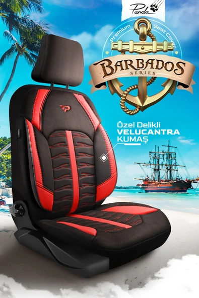 Panda Kılıf PANDA BARBADOS SERİSİ ALKANTRA KUMAŞ OTO KOLTUK KILIFI - TAM SET - 6