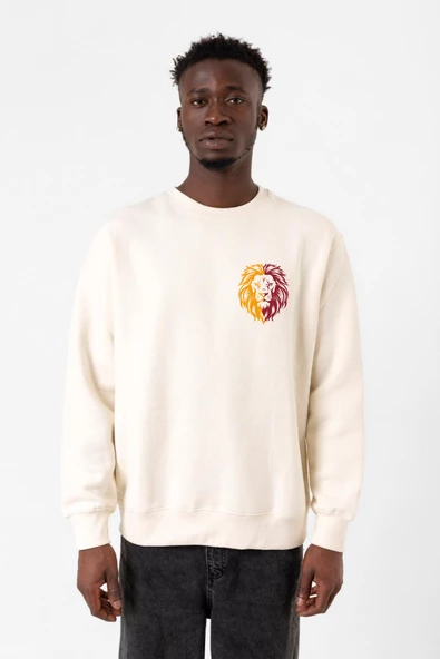 Sarı Kırmızı Leon Ekru Erkek 2ip Sweatshirt ürün görseli