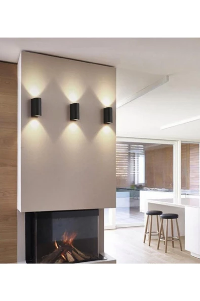 Ferstar Aydınlatma Full Reyon Siyah Kasa 14 Watt Günışığı Çift Yönlü Dekoratif Duvar Aplik - 3