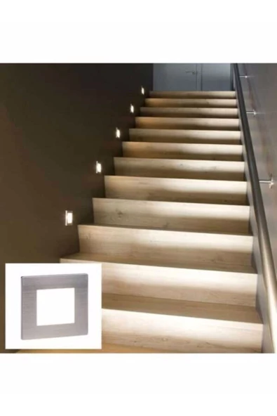 sekizgen led Kare 3 Watt Ledli Günışığı Koridor Ve Adım Aydınlatma Yerli Imalat ürün görseli 1