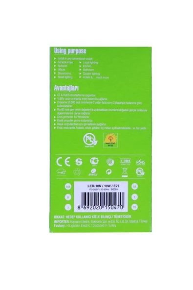 Lightson Led-10n 10w Ampül Beyaz - 3