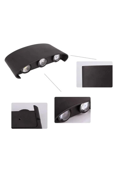 Avizen Lighting Full Reyon Uranüs Dekoratif Çift Yönlü Duvar Aydınlatma Led Aplik Duvar Lambası Günışığı - Resim 3