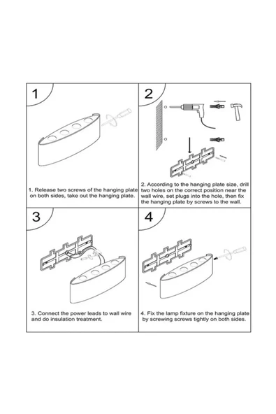 Avizen Lighting Full Reyon Uranüs Dekoratif Çift Yönlü Duvar Aydınlatma Led Aplik Duvar Lambası Günışığı - Resim 5