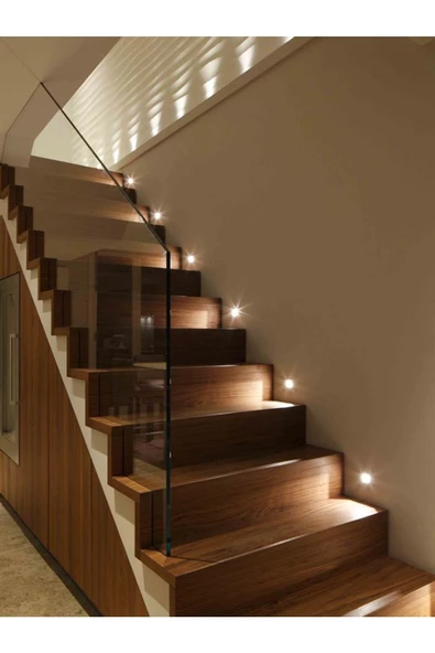 DOGOWOODS Akviva Mercan Led Basamak Armatürü Beyaz Işık - Resim 4