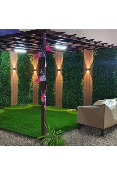 fullreyon 4 Watt AMBER Işık Ledli Işık Süzmeli İç ve Dış Mekan Aplik, Modern Dekoratif Armatür, Şık Armatür - Resim 4