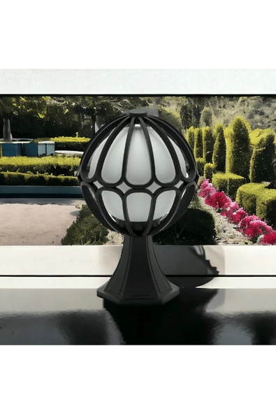 fullreyon E27 Duylu Dekoratif Set Üstü Bahçe Aydınlatma Armatürü Elektrikle Çalışır Bahçe Apliği Papatya Aplik - Resim 6