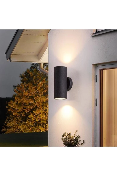 fullreyon Dekoratif Çift Yönlü Gu10 Duy Led Aplik, Modern Armatür, Modern Bahçe Duvar Apliği (Ampuller Hariç)