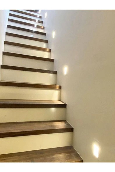 DOGOWOODS Akviva Mercan Led Basamak Armatürü Beyaz Işık ürün görseli 1