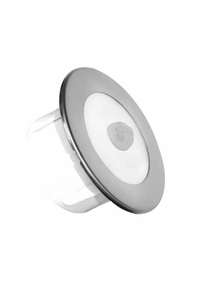 Teslamix Koridor Basamak Merdiven Sensörlü Spot Lamba Aydınlatma Metalik Gri Kasa 8cm X 8cm (mavi Işık) ürün görseli 1