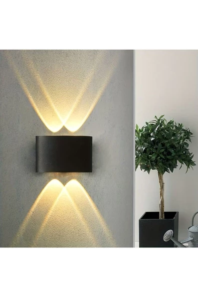 fullreyon 4 Watt GÜN IŞIĞI Işık Ledli Işık Süzmeli Dekoratif İç ve Dış Mekan Led Aplik, Modern ve Şık Armatür - 4